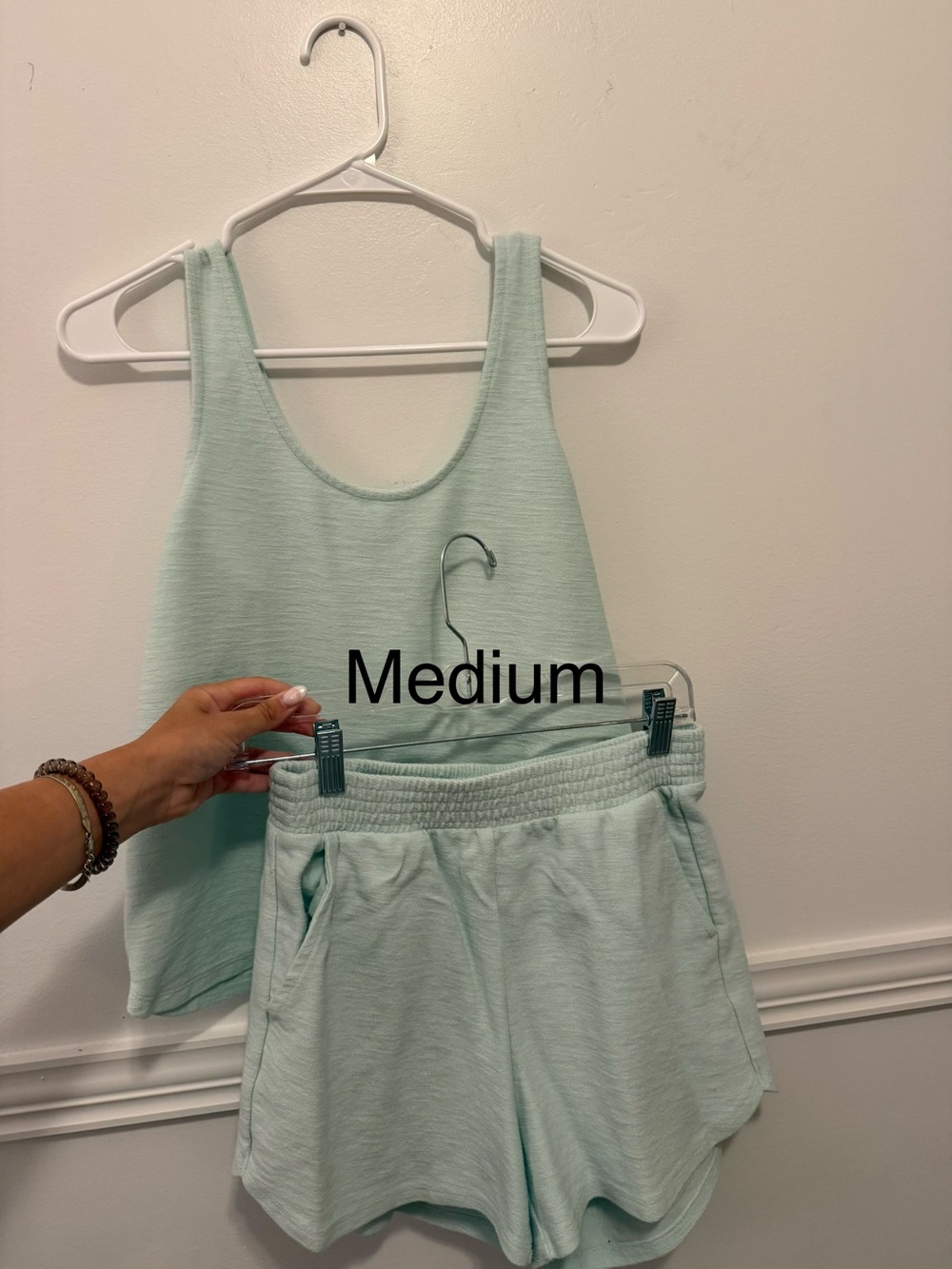 Old Navy Mint Tank & Short Pajama Set